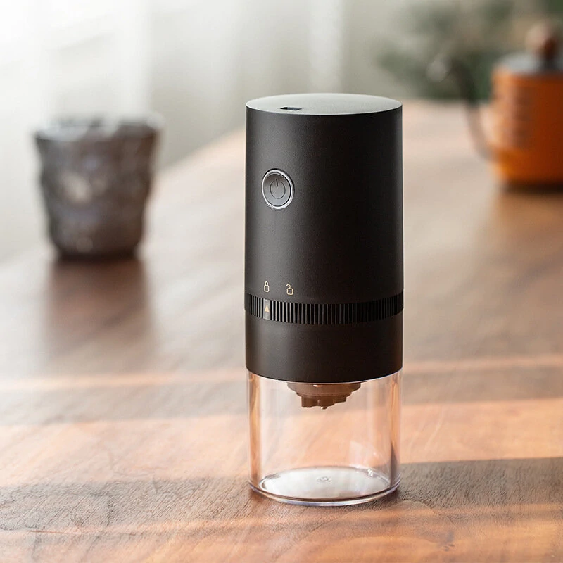 (image for) Electric Coffee Grinder Cafe Automatic Coffee Beans Mill Conical Burr Grinder Machine for Home Travel Portable USB Rechargeable